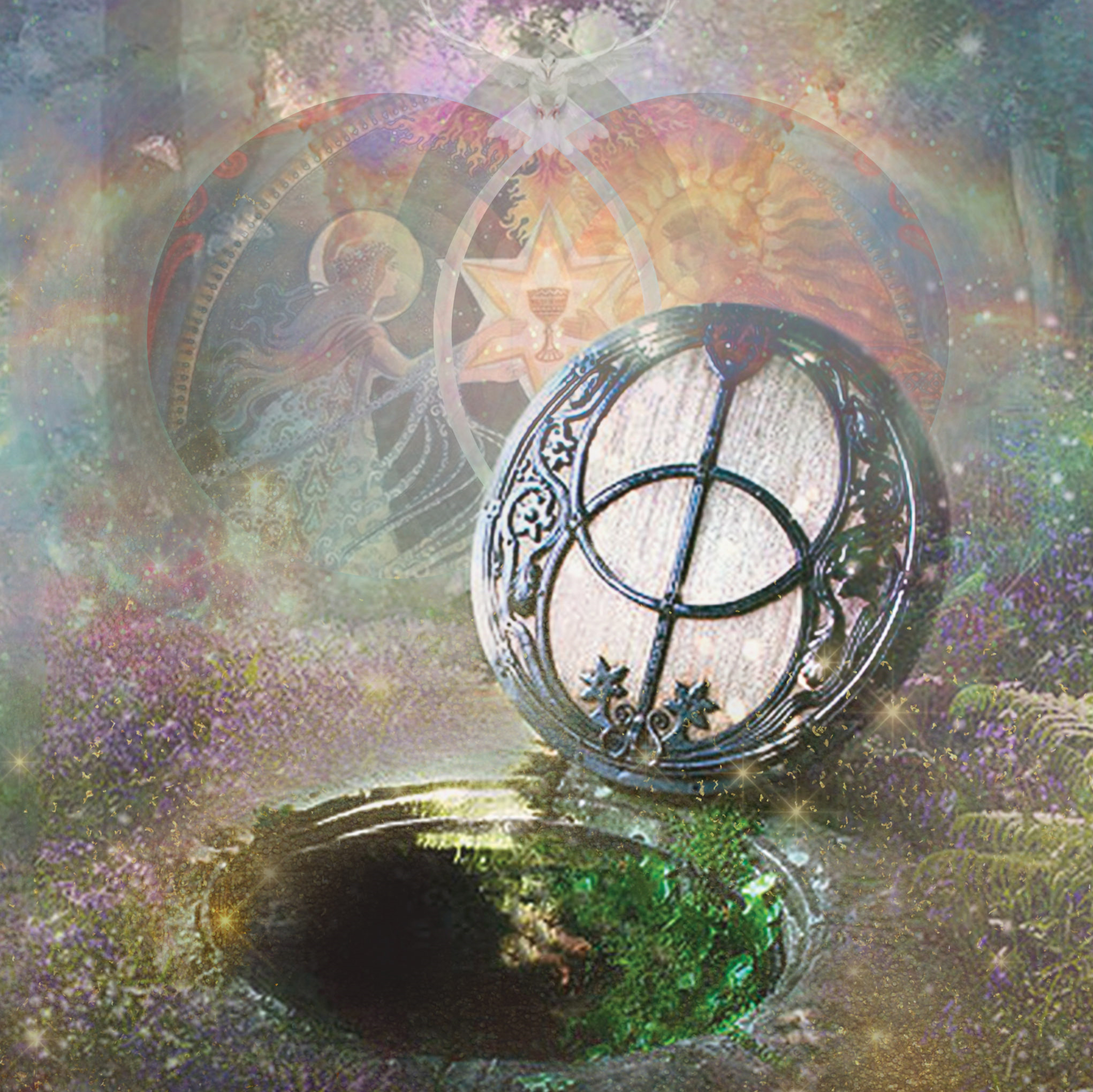 Chalice Well where the Red and White springs of Avalon unite to create an Alchemical Union of the Divine