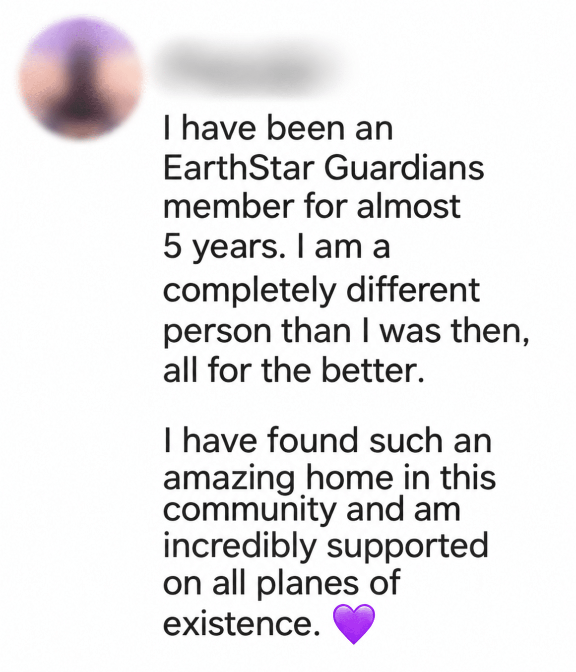 EarthStar Guardians community testimonial-4