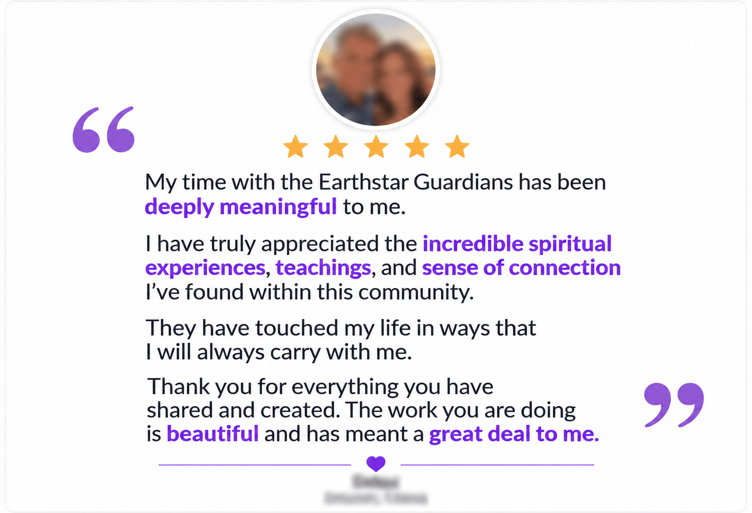 Earthstar Guardians testimonial card-4
